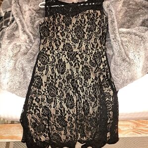 Black lace dress